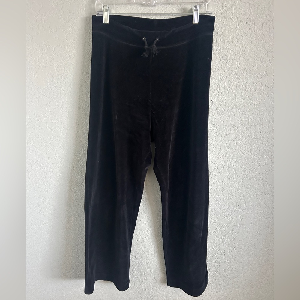 Cotton Couture black velour sweats